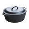 Lodge Cast Iron Dutch Oven with Dual Handles, Pre-Seasoned Cooking and Serving Pot, 7-Quart